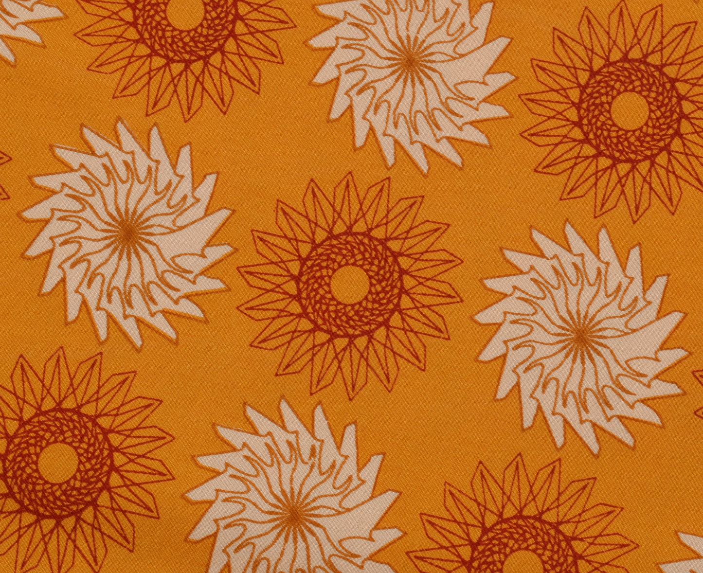 Sushila Vintage Mustard Saree 100% Pure Crepe Silk Printed Zig-Zag Soft Fabric