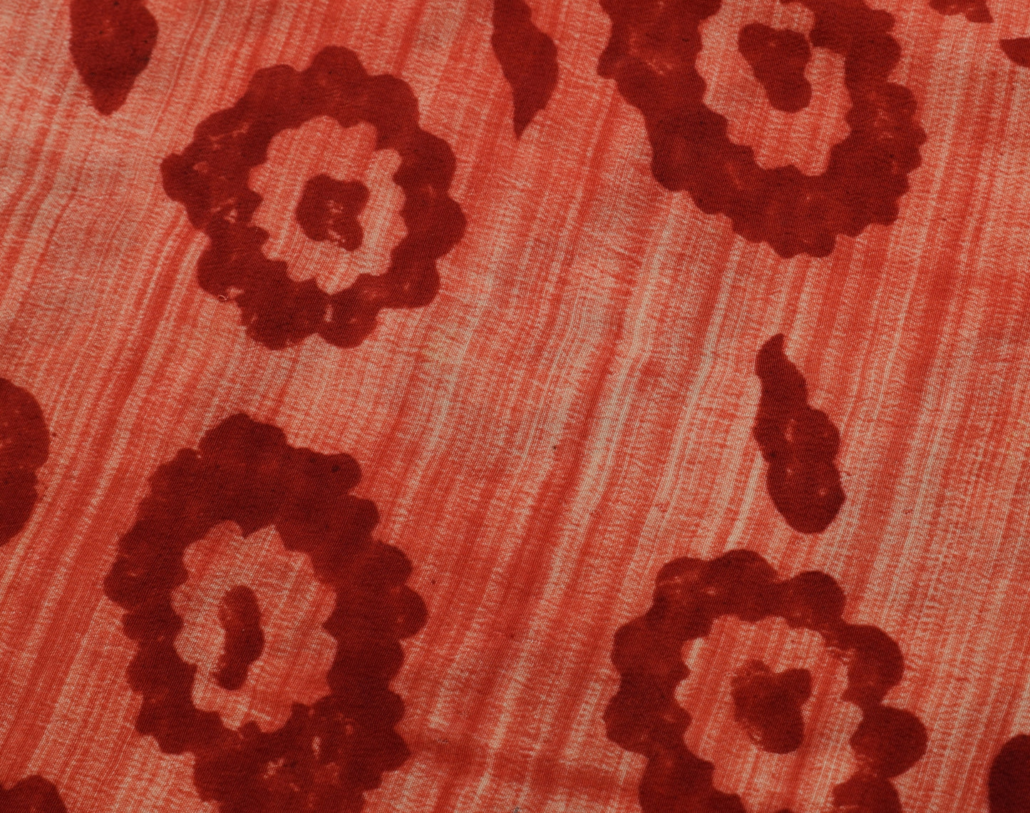 Sushila Vintage Indian Saree 100% Pure Crepe Silk Printed Floral Soft Fabric