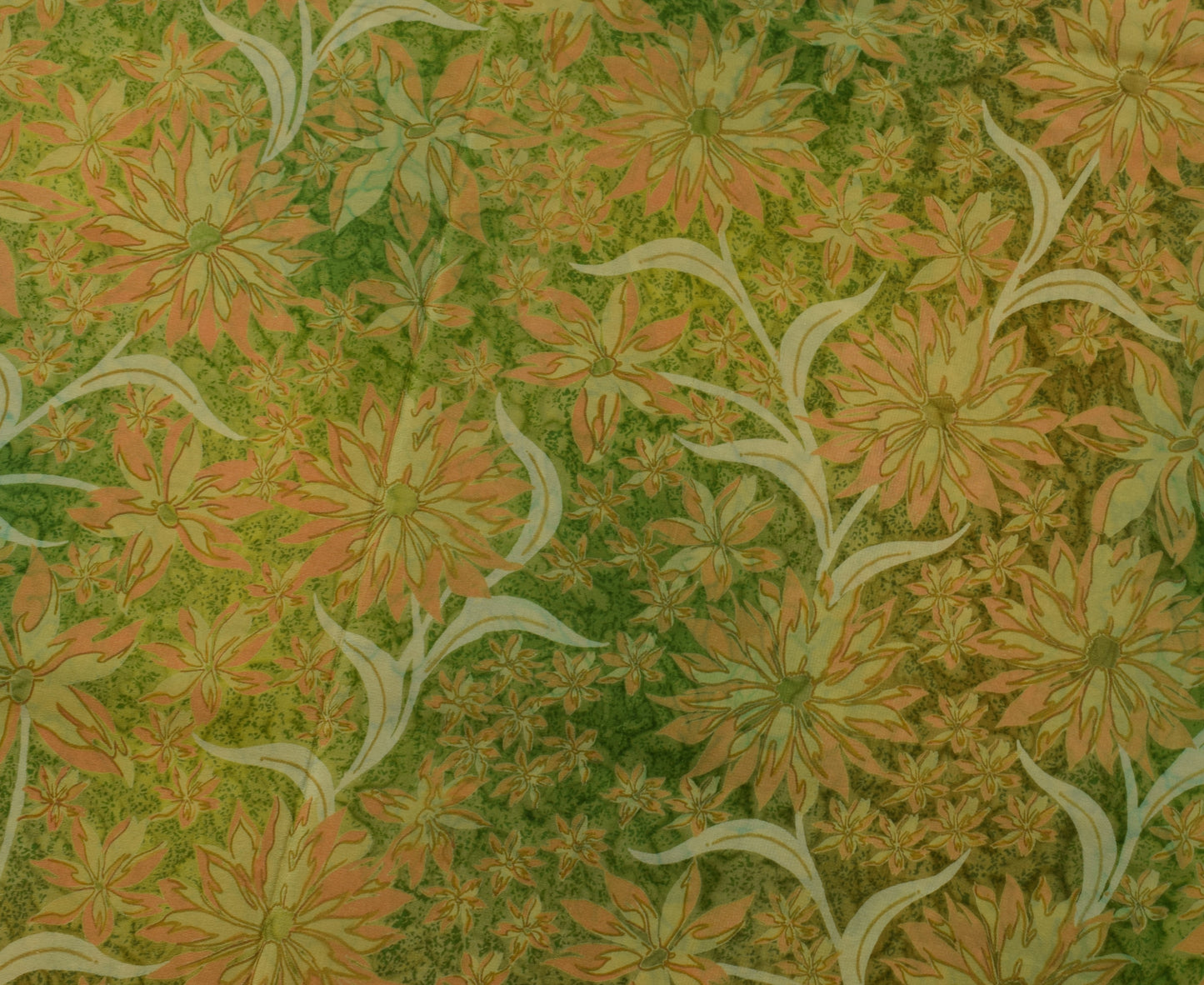 Sushila Vintage Green Saree 100% Pure Crepe Silk Printed Floral Soft 5 YD Fabric