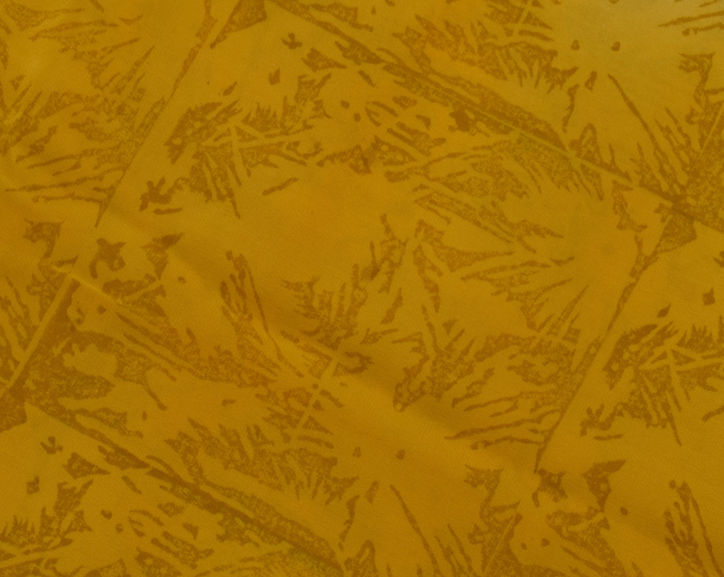 Sushila Vintage Yellow Saree 100% Pure Crepe Silk Printed Floral Soft Fabric