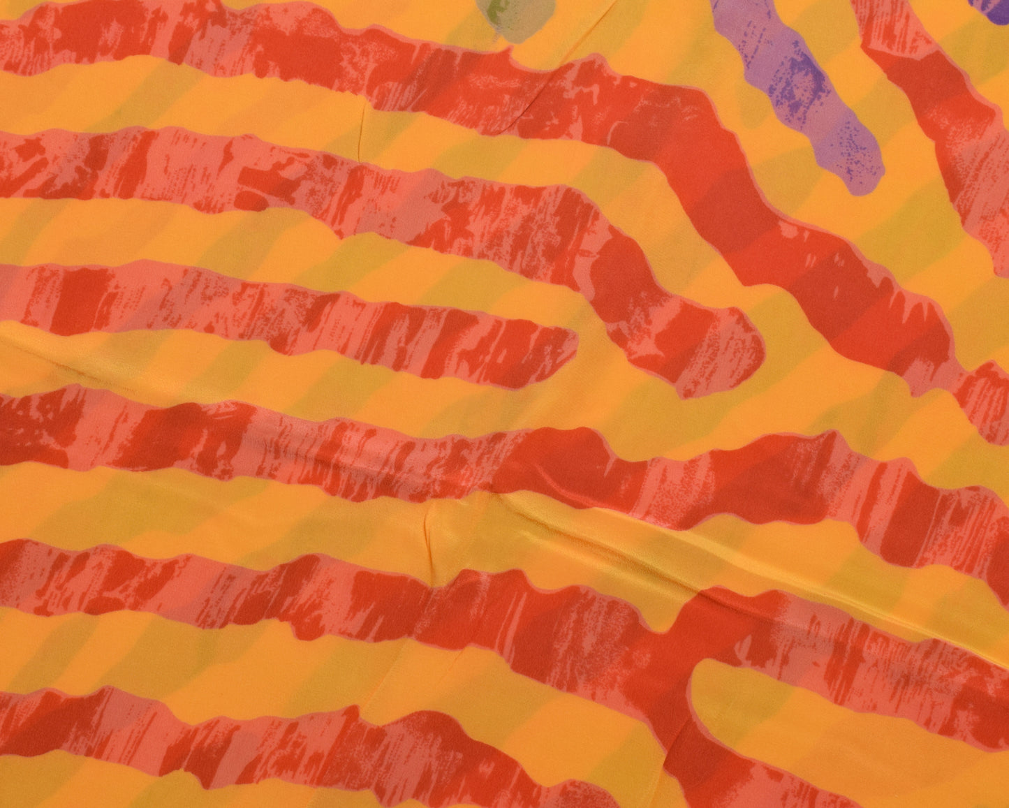 Sushila Vintage Yellow Indian Saree 100% Pure Crepe Silk Printed Soft Fabric