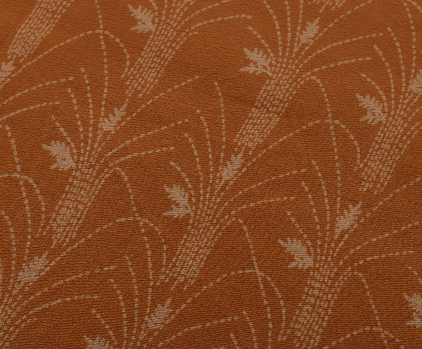 Sushila Vintage Brown Saree 100% Pure Crepe Silk Printed Floral Soft Fabric