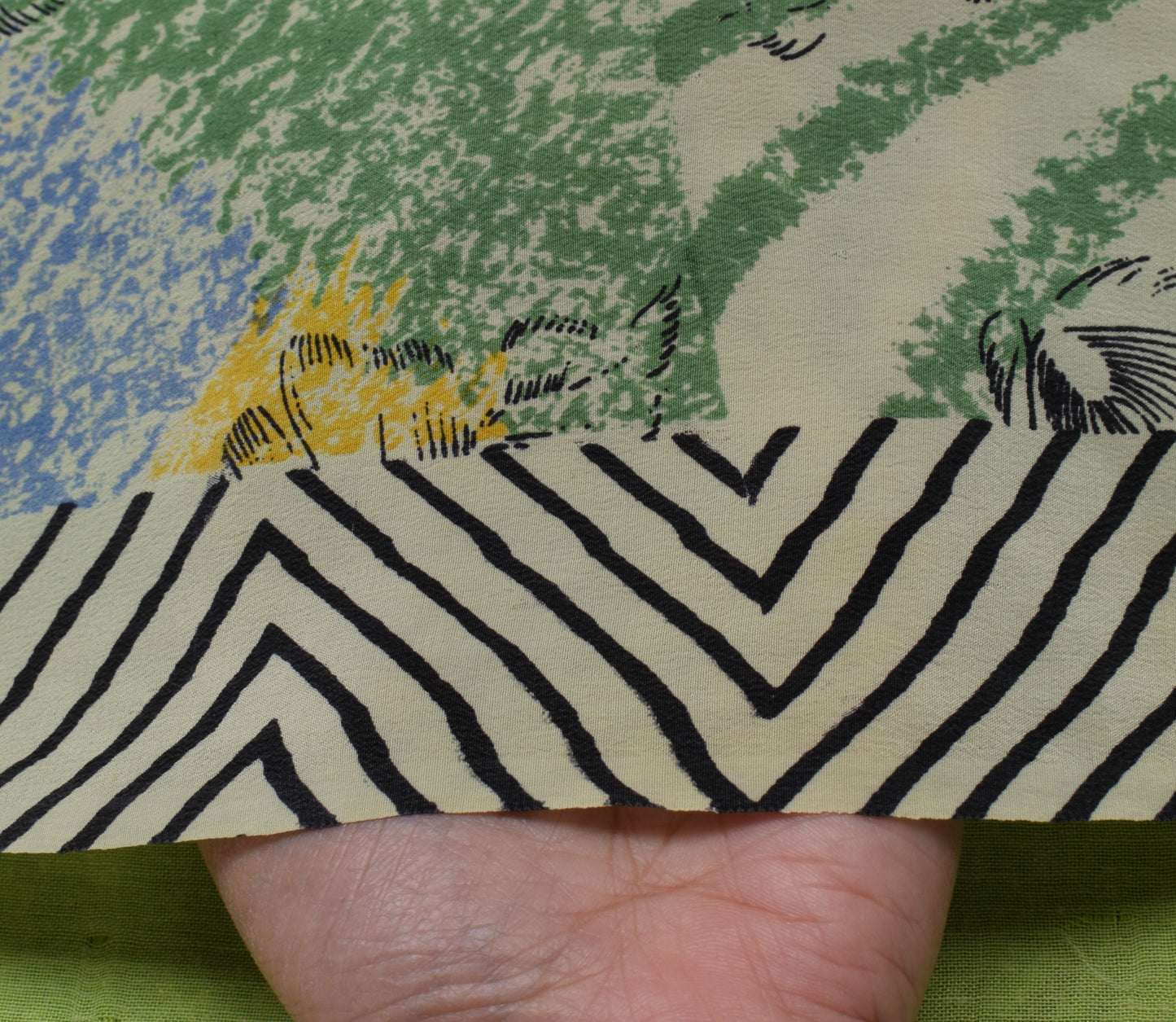 Sushila Vintage Indian Saree 100% Pure Crepe Silk Printed Floral Soft Fabric