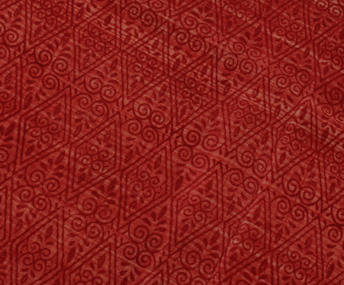 Sushila Vintage Indian Saree 100% Pure Crepe Silk Printed 5 Yard Soft Fabric