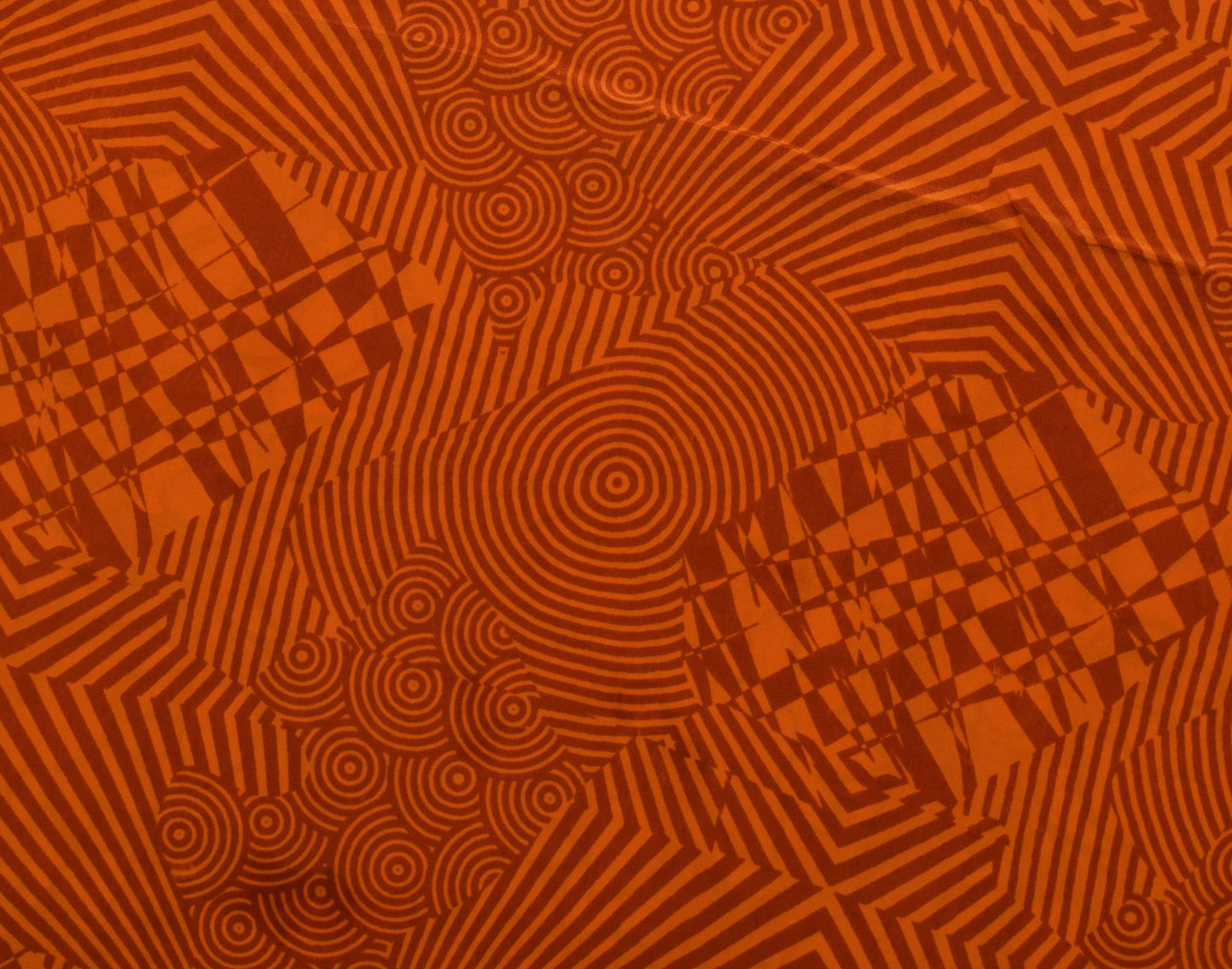 Sushila Vintage Red Saree 100% Pure Crepe Silk Printed Floral Soft 5 Yard Fabric