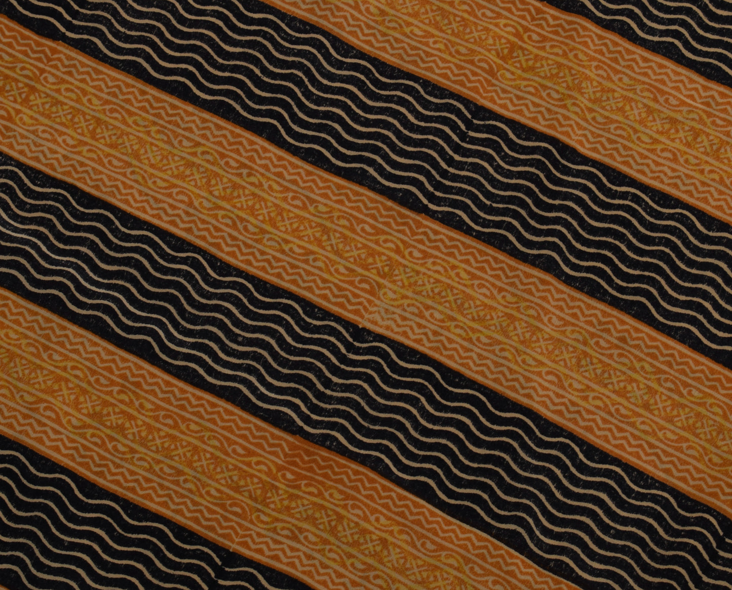 Sushila Vintage Light Brown Saree Pure Crepe Silk Printed Floral Soft Fabric