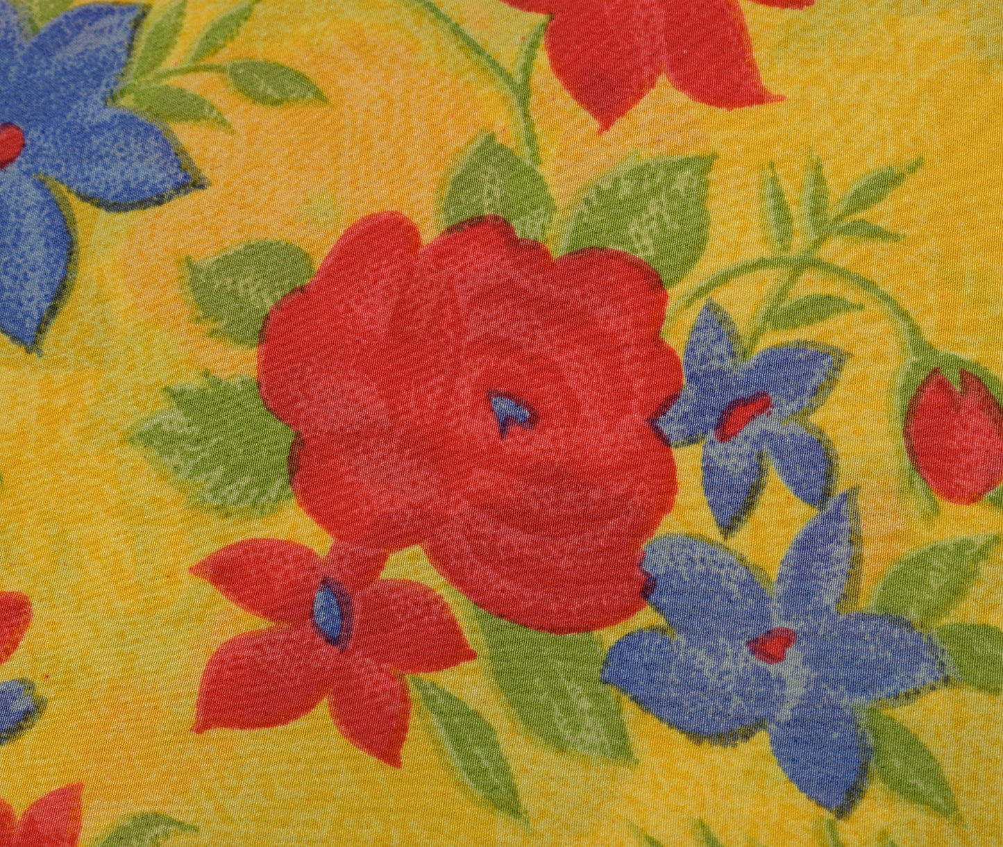Sushila Vintage Yellow Saree 100% Pure Crepe Silk Printed Floral Soft Fabric