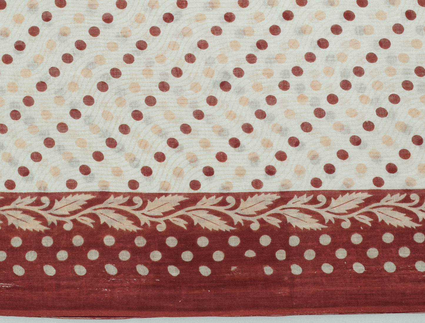 Sushila Vintage White Saree 100% Pure Cotton Printed Floral Soft Craft Fabric