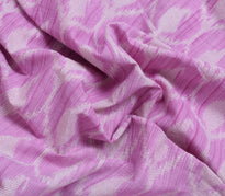 Sushila Vintage Purple Saree 100% Pure Cotton Printed Paisley Soft Craft Fabric