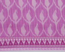 Sushila Vintage Purple Saree 100% Pure Cotton Printed Paisley Soft Craft Fabric