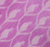 Sushila Vintage Purple Saree 100% Pure Cotton Printed Paisley Soft Craft Fabric