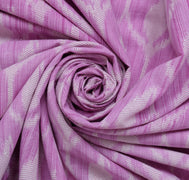Sushila Vintage Purple Saree 100% Pure Cotton Printed Paisley Soft Craft Fabric