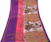 Sushila Vintage Indian Saree 100% Pure Cotton Printed Floral Soft Craft Fabric
