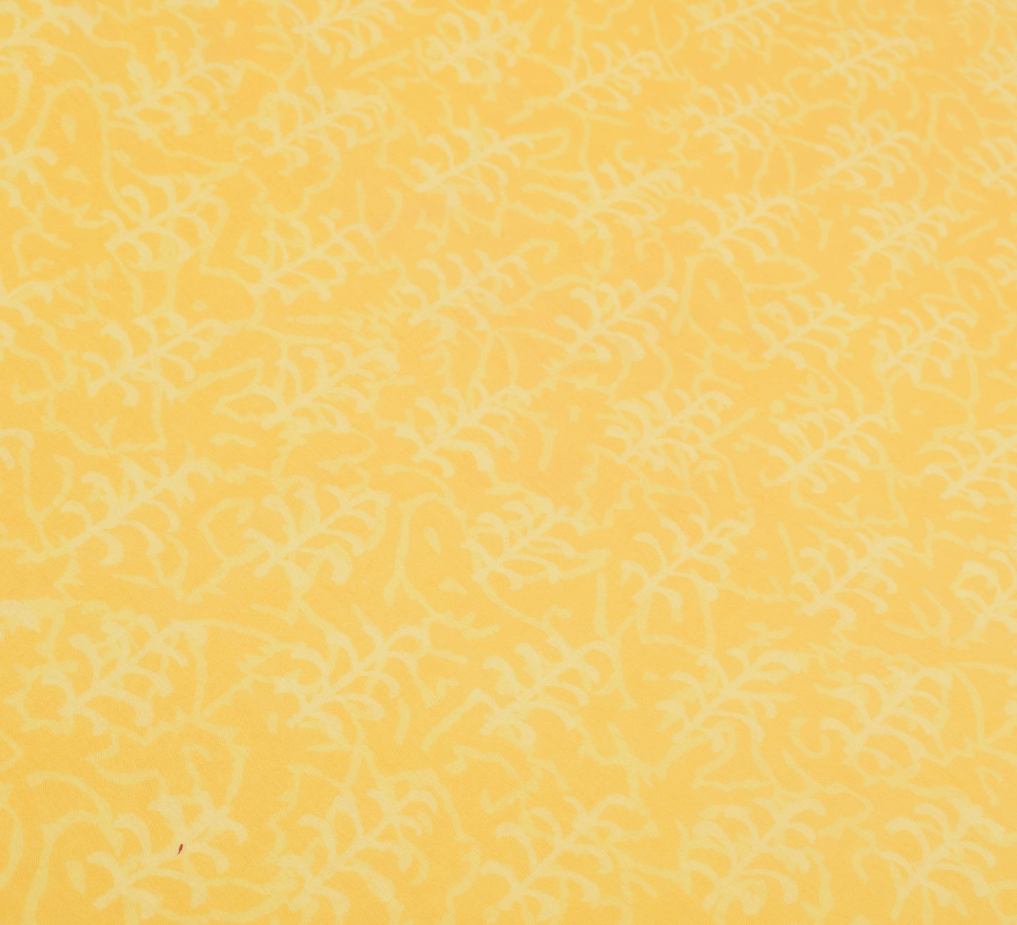 Sushila Vintage Yellow Saree 100% Pure Cotton Printed Zig-Zag Soft Craft Fabric