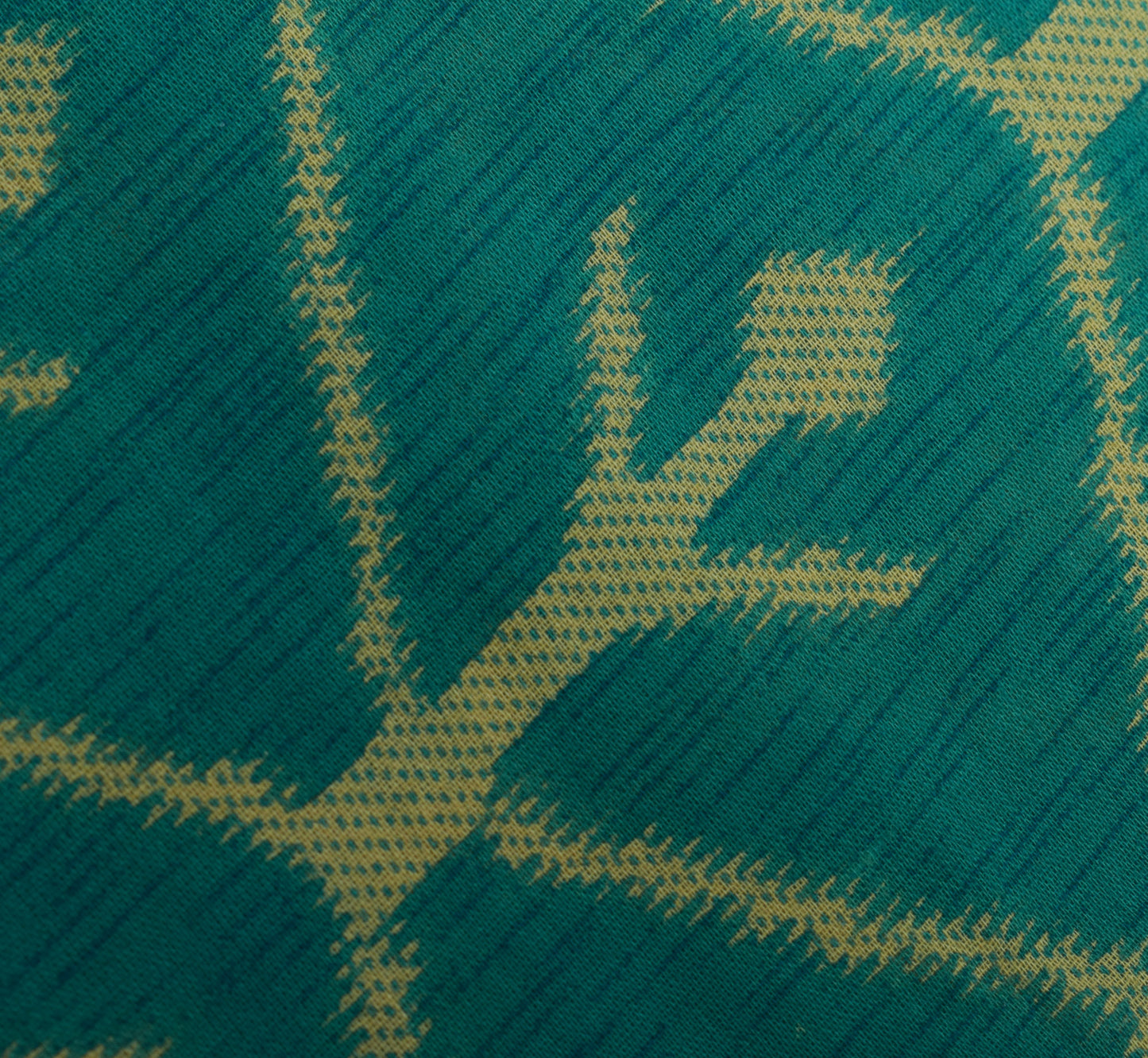 Sushila Vintage Green Saree 100% Pure Cotton Printed Floral Soft Craft Fabric