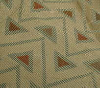Sushila Vintage Brown Saree 100% Pure Cotton Printed Indian Craft 5 Yard Fabric