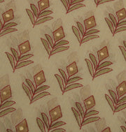 Sushila Vintage Indian Saree Blend Cotton Printed Floral Sheer Craft 5 YD Fabric