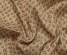 Sushila Vintage Indian Saree Blend Cotton Printed Floral Sheer Craft 5 YD Fabric