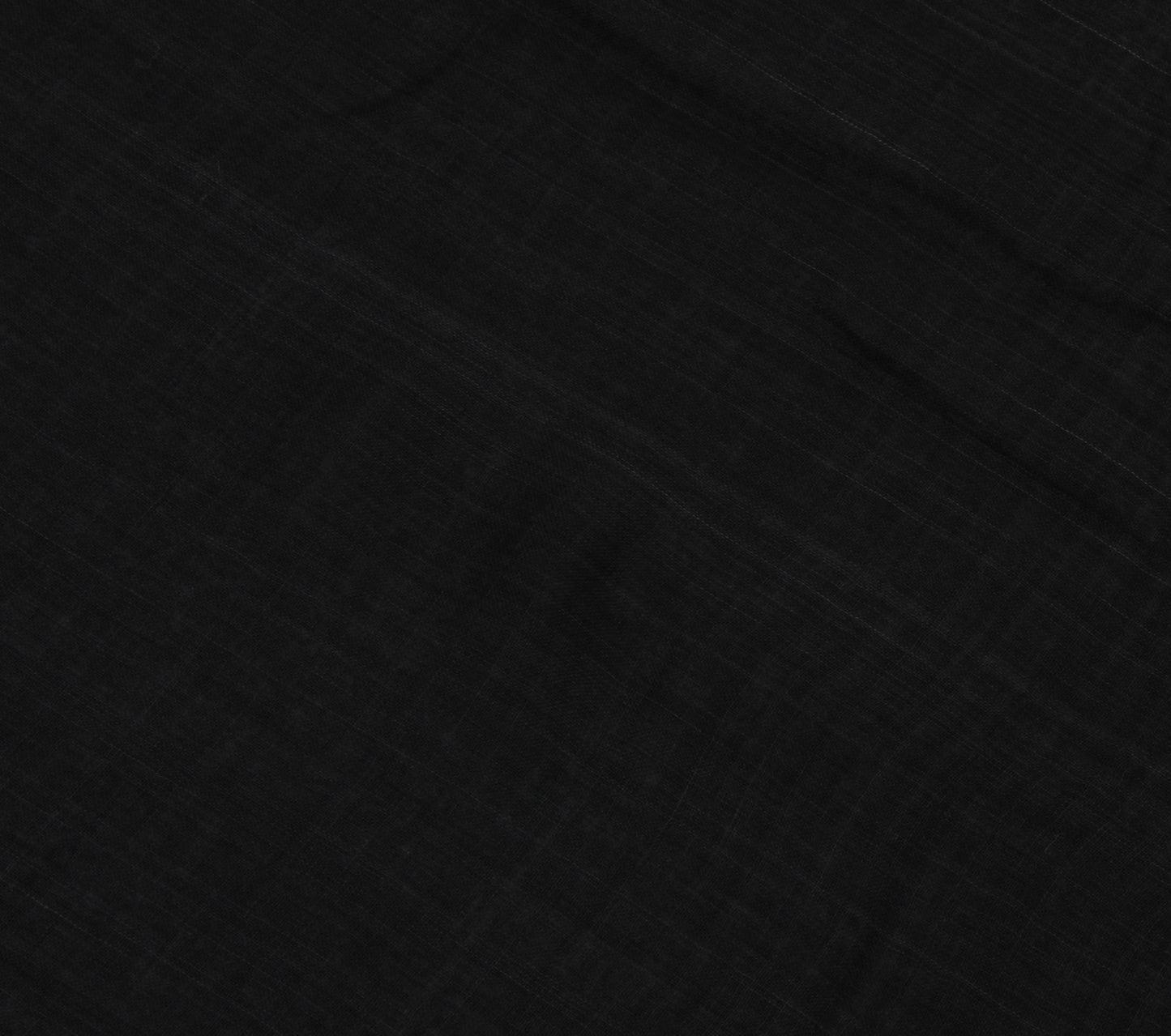 Sushila Vintage Black Indian Saree 100% Pure Cotton 5 Yard Craft Sari Fabric