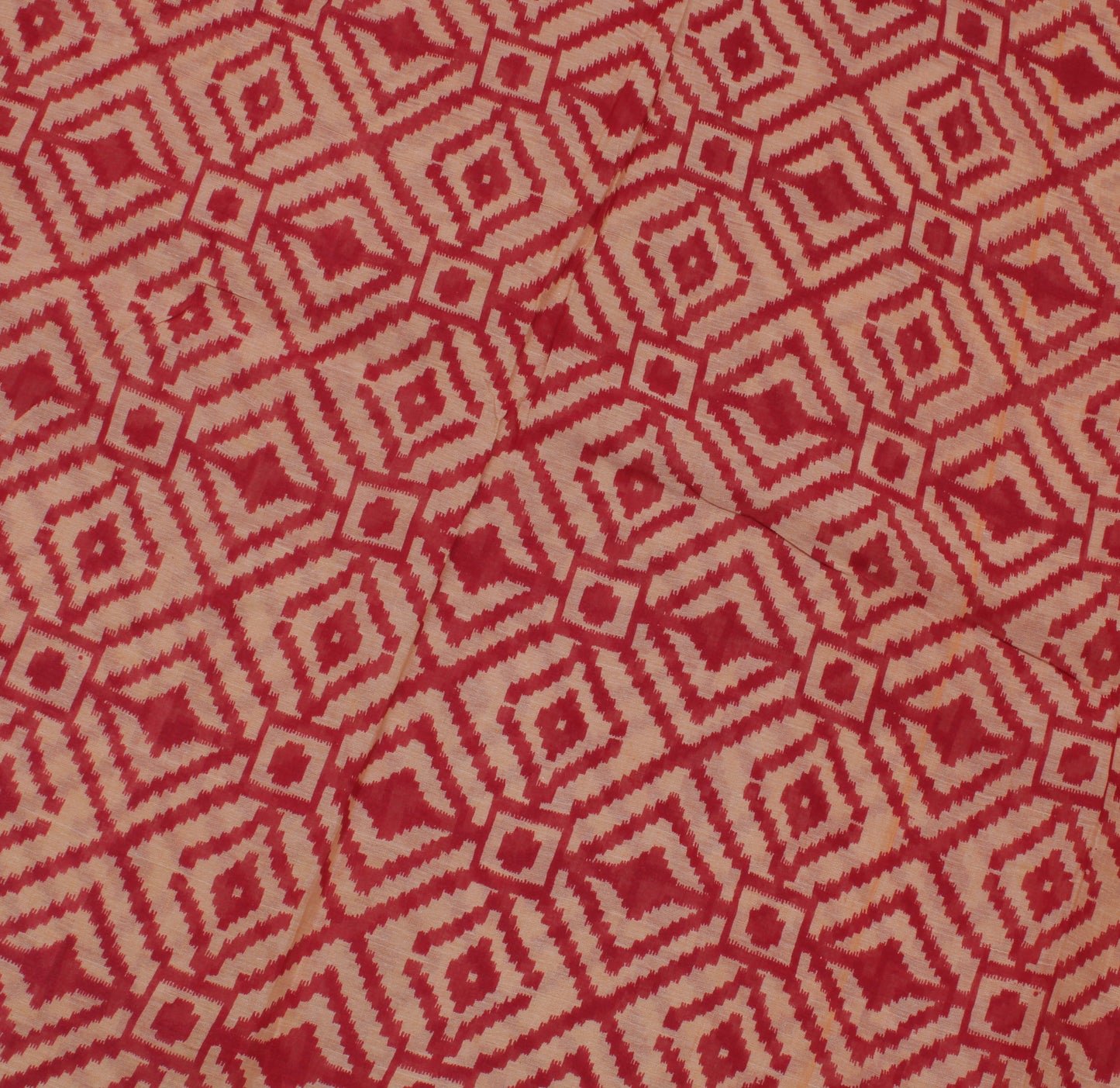 Sushila Vintage Brown Saree 100% Pure Cotton Printed Sari 5 Yard Craft Fabric