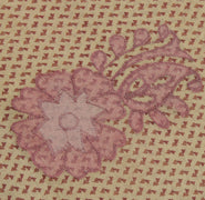 Sushila Vintage Cream Saree 100% Pure Cotton Printed Floral 5 Yard Craft Fabric