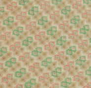Sushila Vintage Cream Saree 100% Pure Cotton Printed Indian Sari Craft Fabric