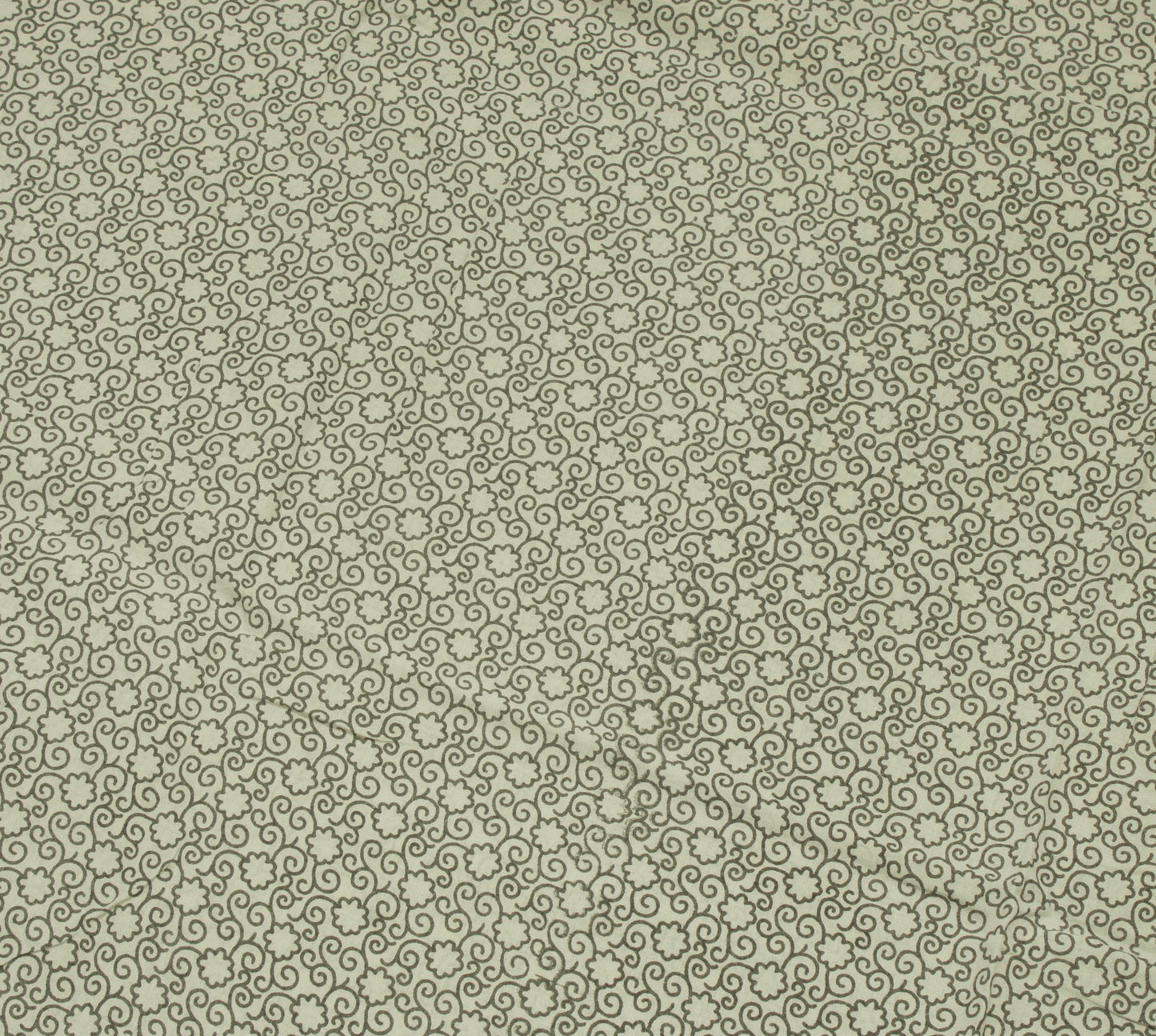 Sushila Vintage Gray Saree 100% Pure Cotton Printed Floral Soft Craft Fabric