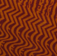 Sushila Vintage Mustard Sari 100% Pure Cotton Printed Zig-Zag Soft Craft Fabric