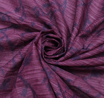Sushila Vintage Purple Saree 100% Pure Cotton Printed Floral Soft Craft Fabric
