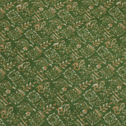 Sushila Vintage Green Saree 100% Pure Cotton Printed Abstract Soft Craft Fabric