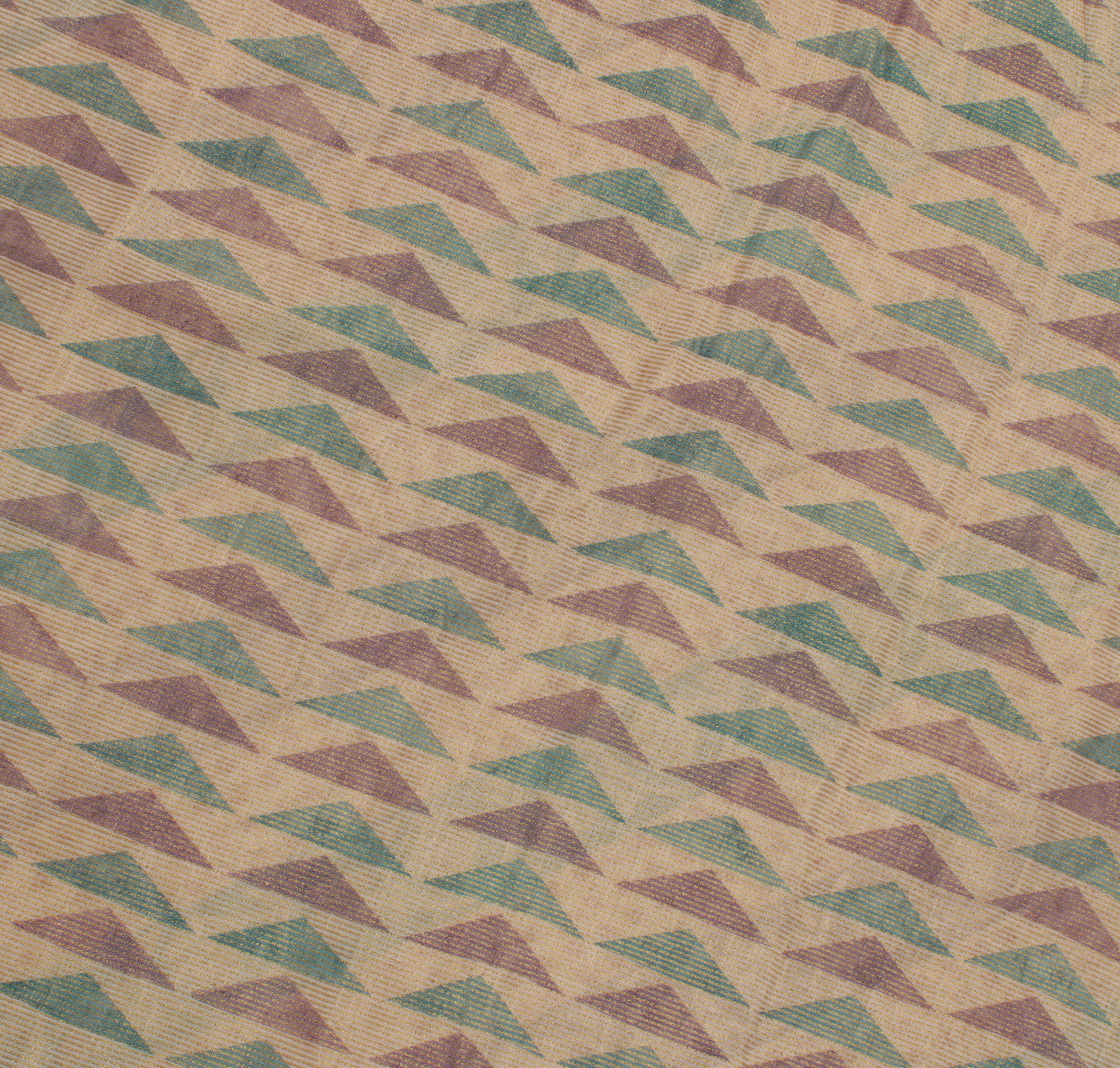 Sushila Vintage Cream Saree 100% Pure Cotton Printed Woven Soft Craft Fabric