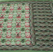 Sushila Vintage Green Saree 100% Pure Cotton Printed Paisley Soft Craft Fabric