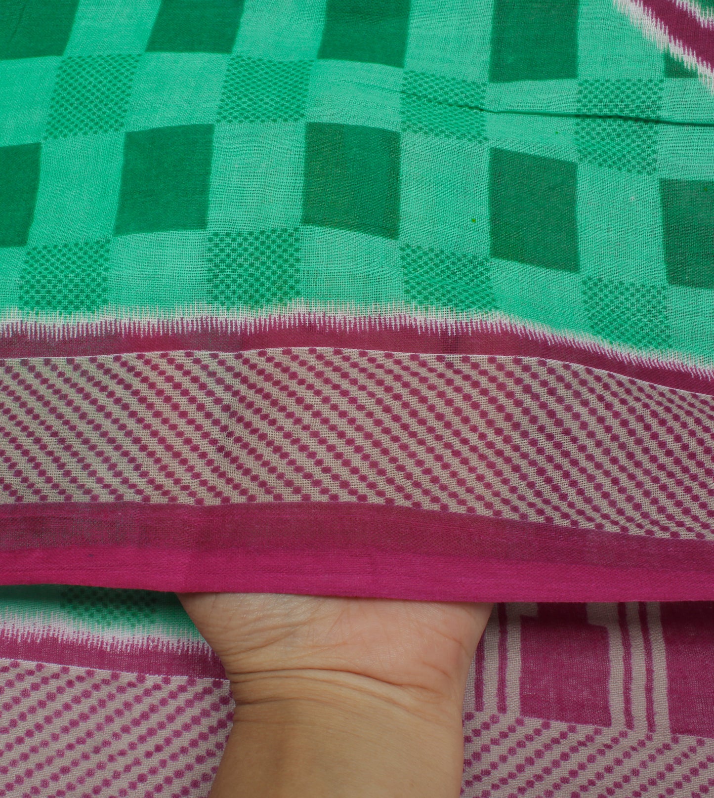 Sushila Vintage Indian Saree 100% Pure Cotton Printed Birds Soft Craft Fabric