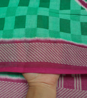 Sushila Vintage Indian Saree 100% Pure Cotton Printed Birds Soft Craft Fabric