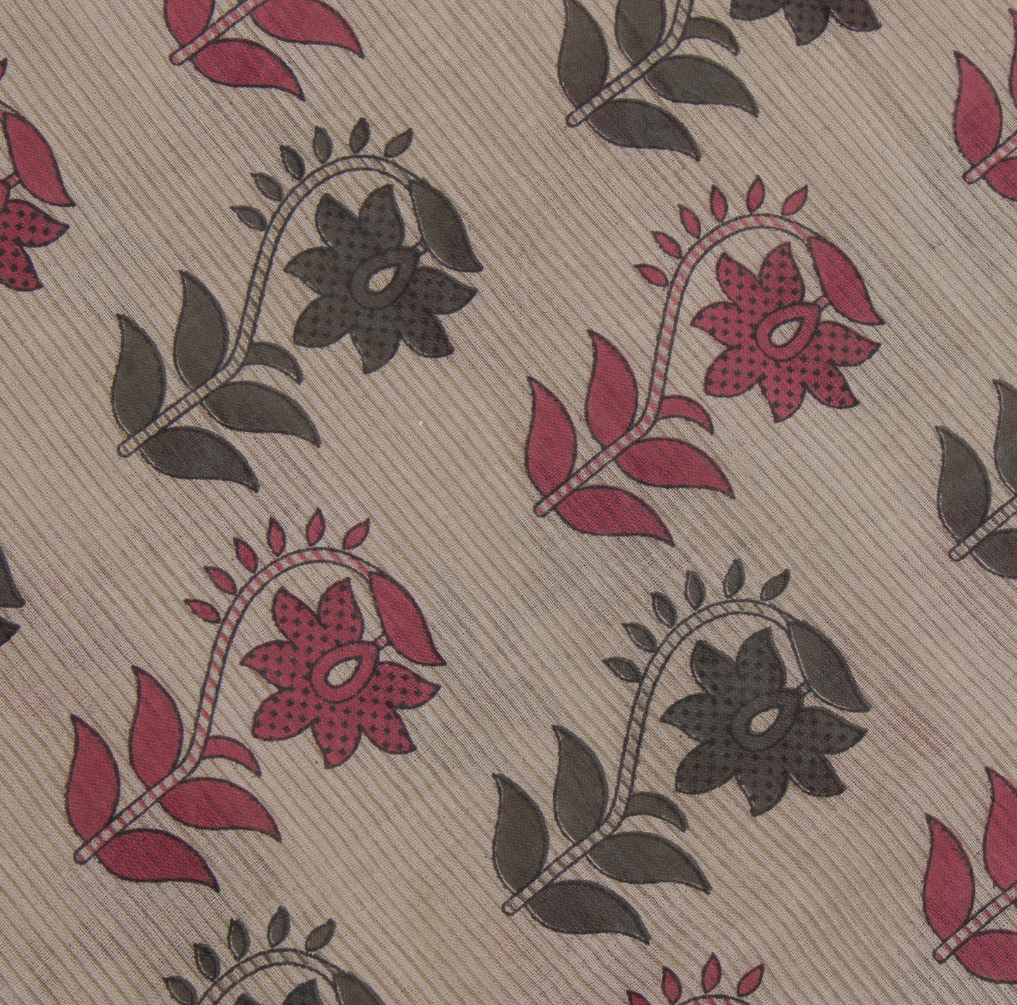 Sushila Vintage Indian Saree 100% Pure Cotton Printed Floral Craft Sari Fabric
