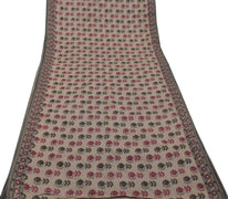 Sushila Vintage Indian Saree 100% Pure Cotton Printed Floral Craft Sari Fabric