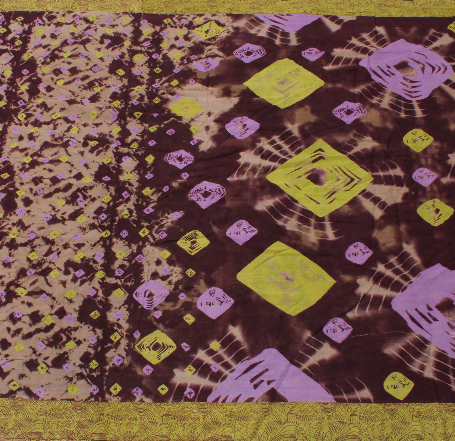 Sushila Vintage Indian Saree 100% Pure Cotton Printed Soft 5 Yard Craft Fabric