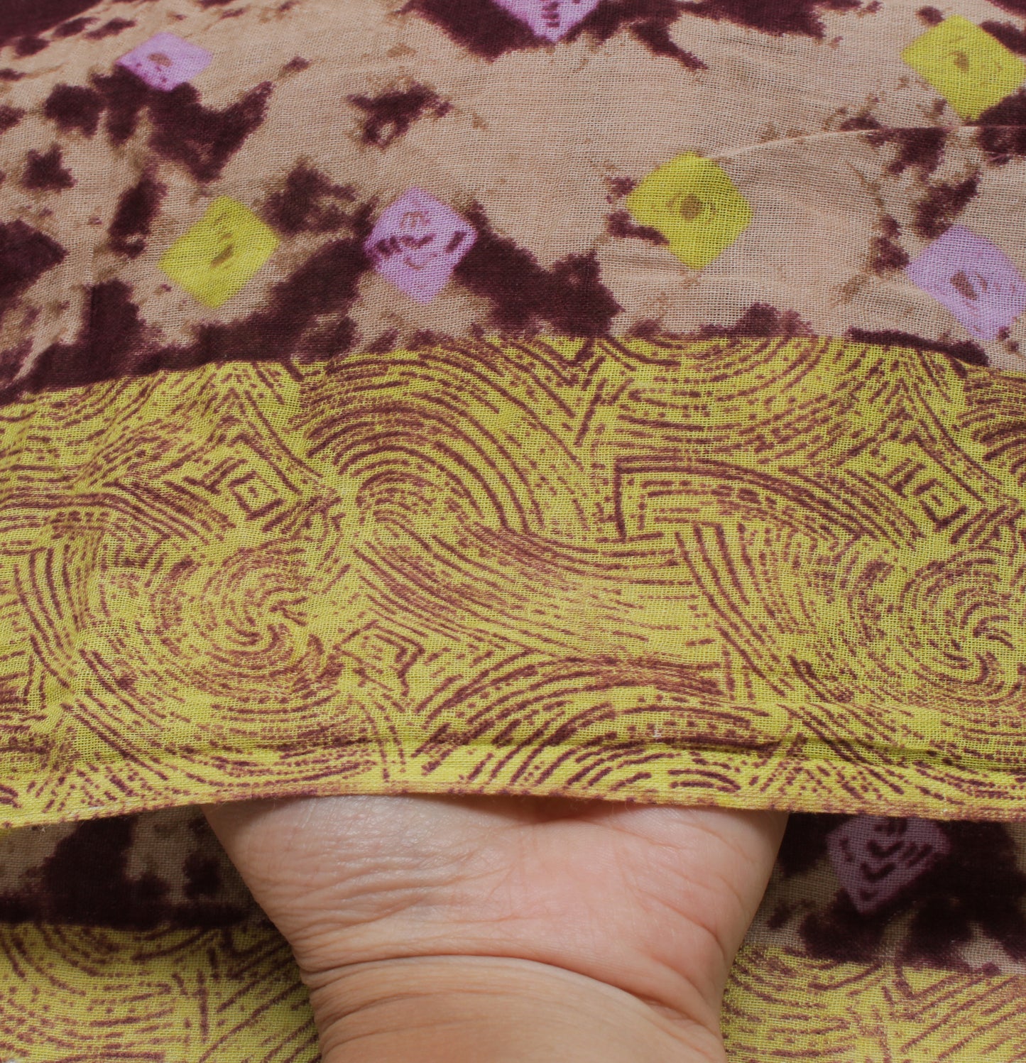 Sushila Vintage Indian Saree 100% Pure Cotton Printed Soft 5 Yard Craft Fabric