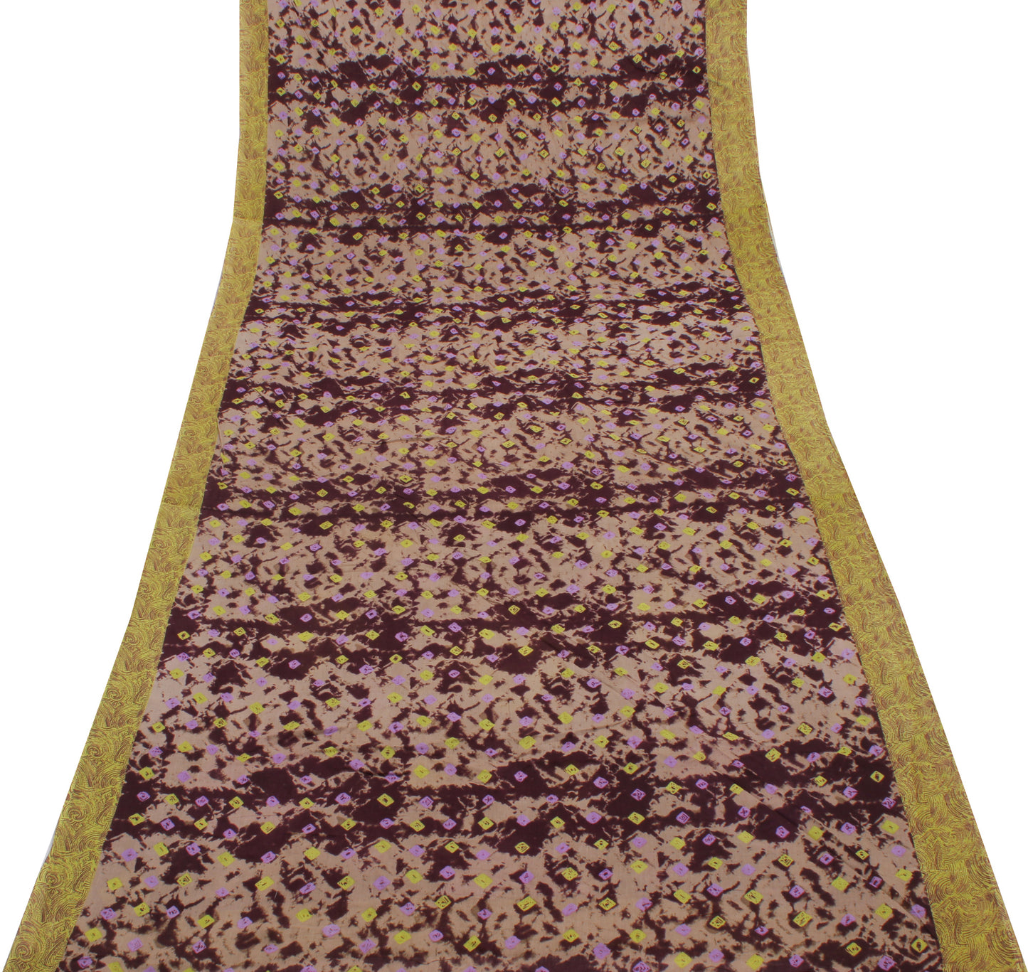 Sushila Vintage Indian Saree 100% Pure Cotton Printed Soft 5 Yard Craft Fabric