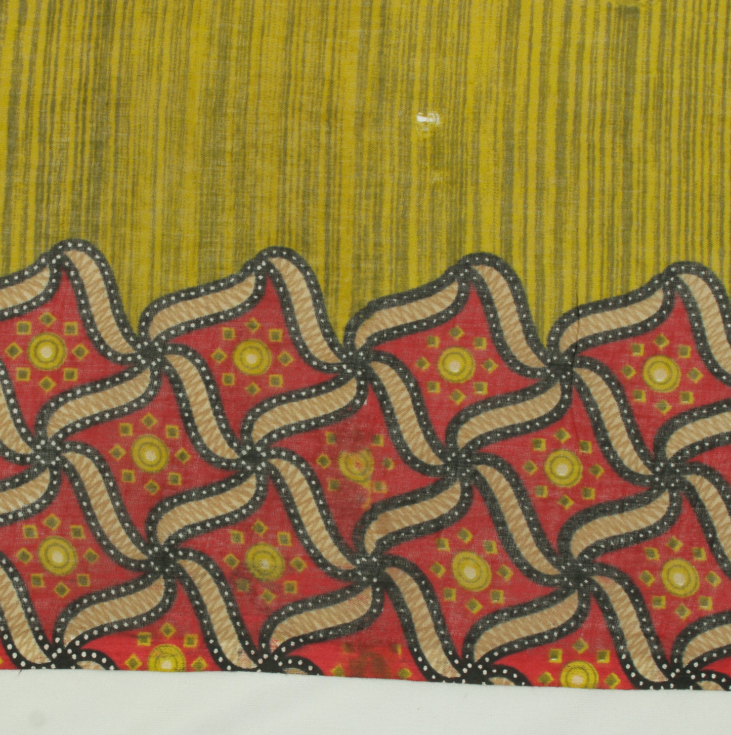Sushila Vintage Green Indian Saree 100% Pure Cotton Printed Soft Craft Fabric