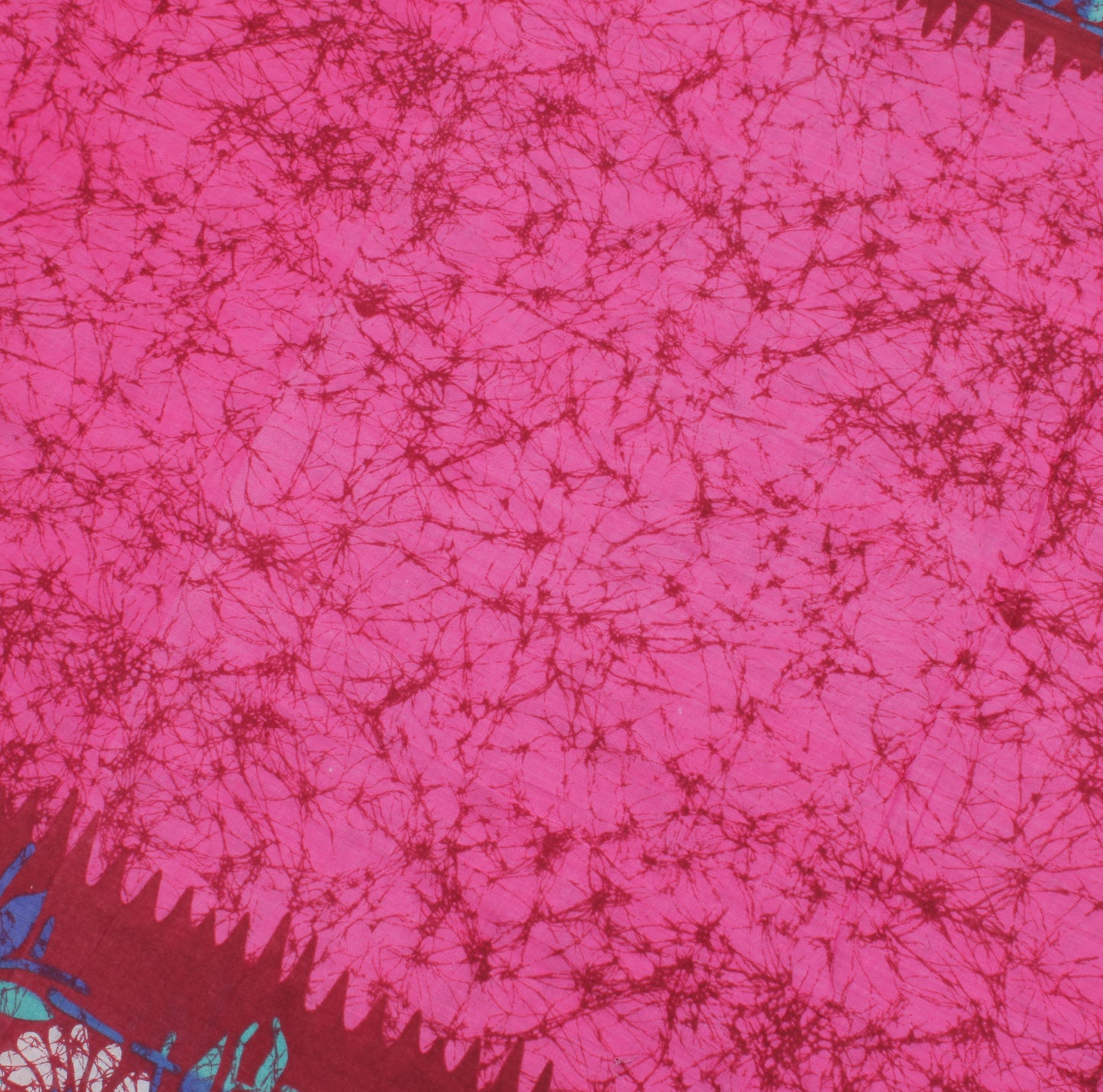 Sushila Vintage Pink Saree 100% Pure Cotton Batik Printed Soft Craft Fabric