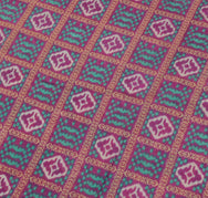 Sushila Vintage Purple Indian Saree 100% Pure Cotton Printed Soft Craft Fabric