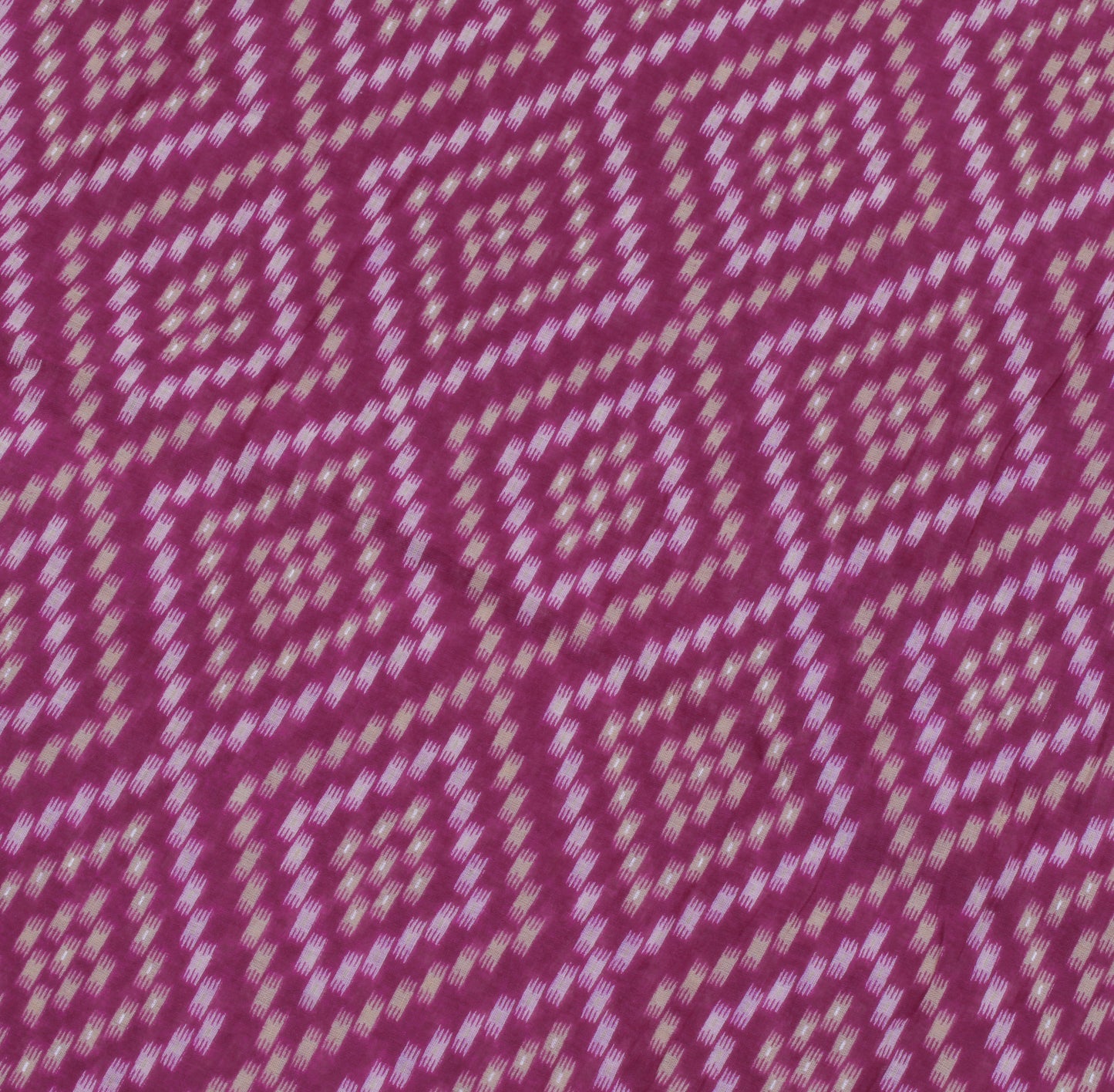 Sushila Vintage Purple Saree 100% Pure Cotton Printed 5 Yard Soft Craft Fabric
