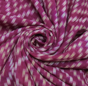 Sushila Vintage Purple Saree 100% Pure Cotton Printed 5 Yard Soft Craft Fabric