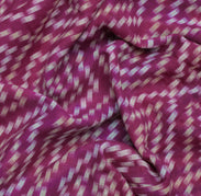 Sushila Vintage Purple Saree 100% Pure Cotton Printed 5 Yard Soft Craft Fabric