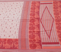 Sushila Vintage Pink Saree 100% Pure Cotton Printed Humans Soft Craft Fabric