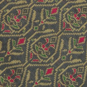 Sushila Vintage Gray Indian Saree 100% Pure Cotton Printed Soft Craft Fabric