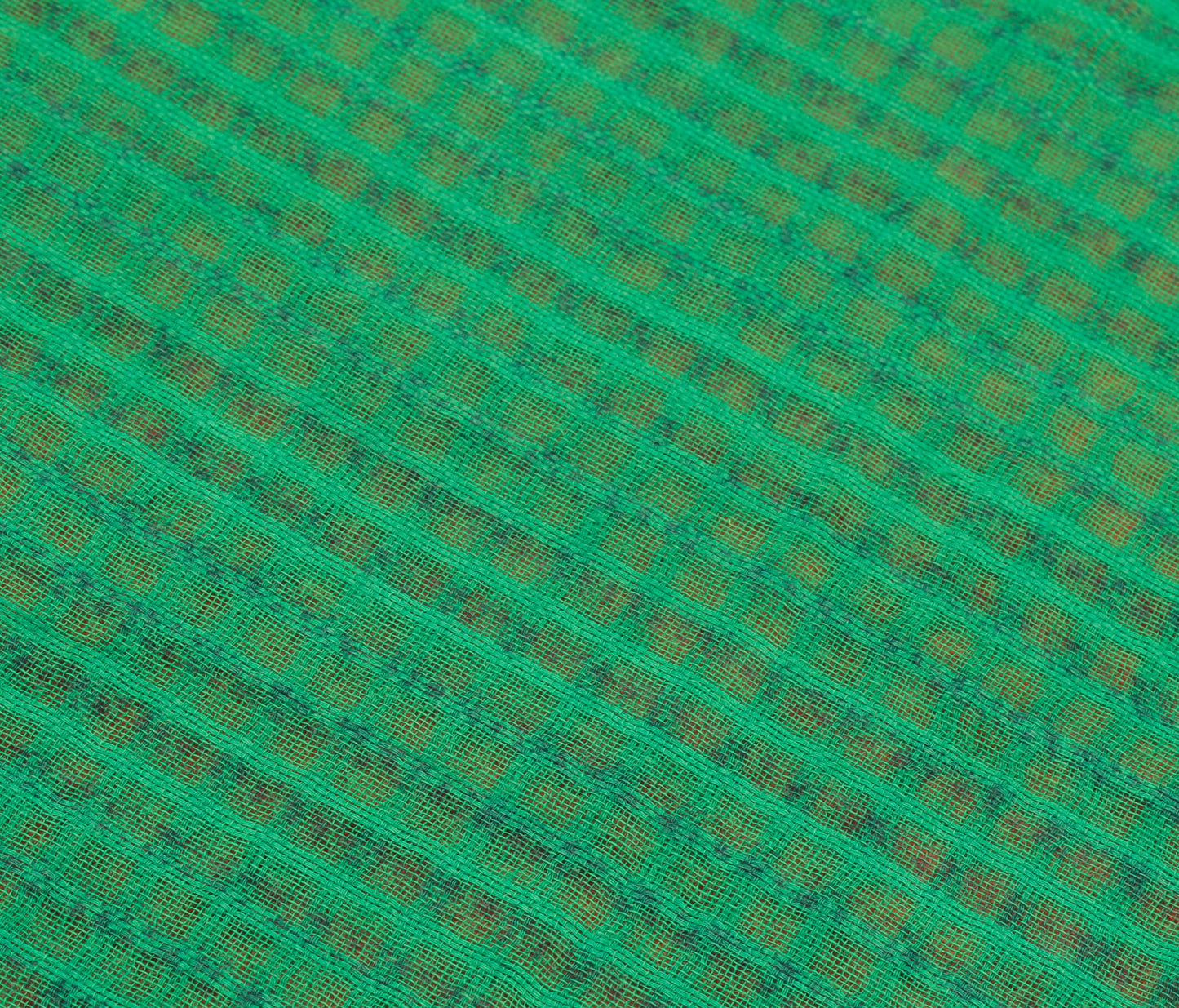Sushila Vintage Green Saree 100% Pure Cotton Printed Soft Craft 5 Yard Fabric