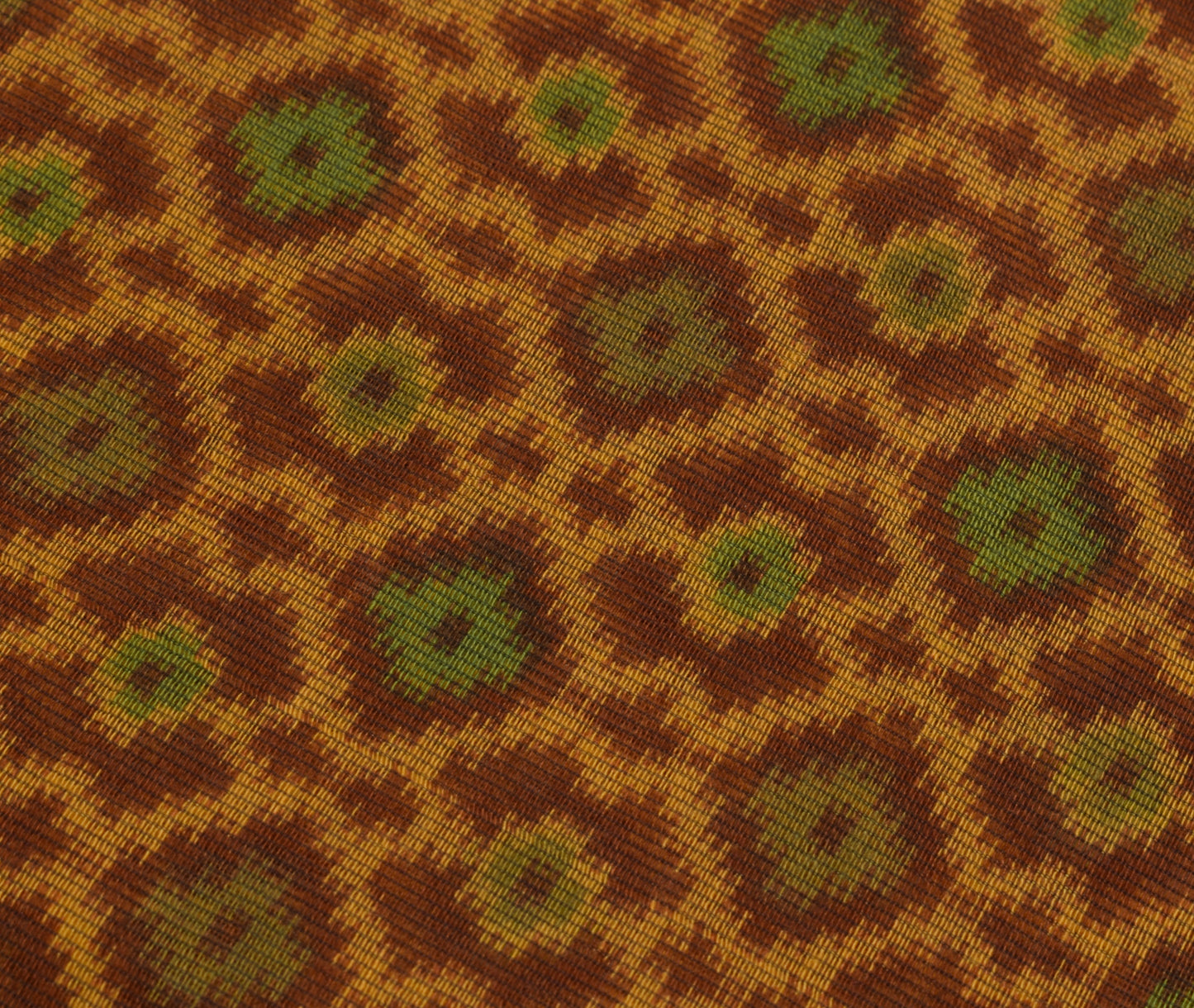 Sushila Vintage Brown Saree 100% Pure Cotton Printed 5 Yard  Soft Craft Fabric