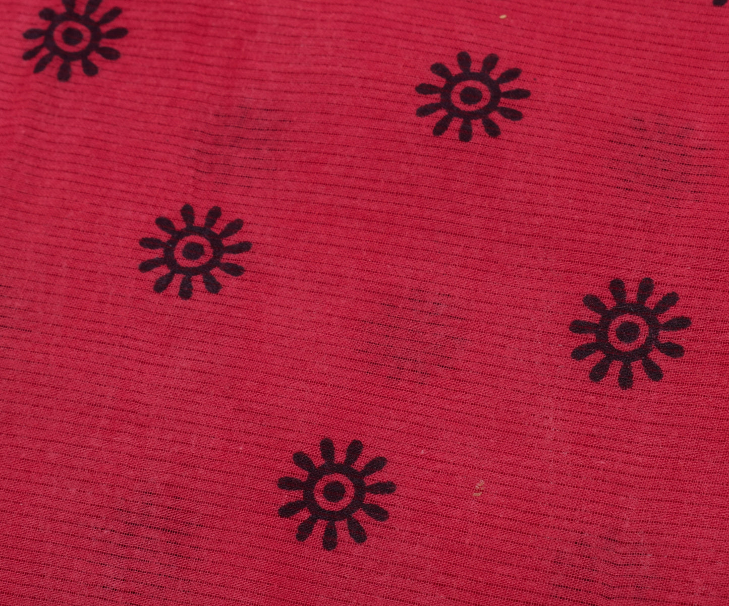Sushila Vintage Indian Saree 100% Pure Cotton Hand Printed Soft Craft Fabric